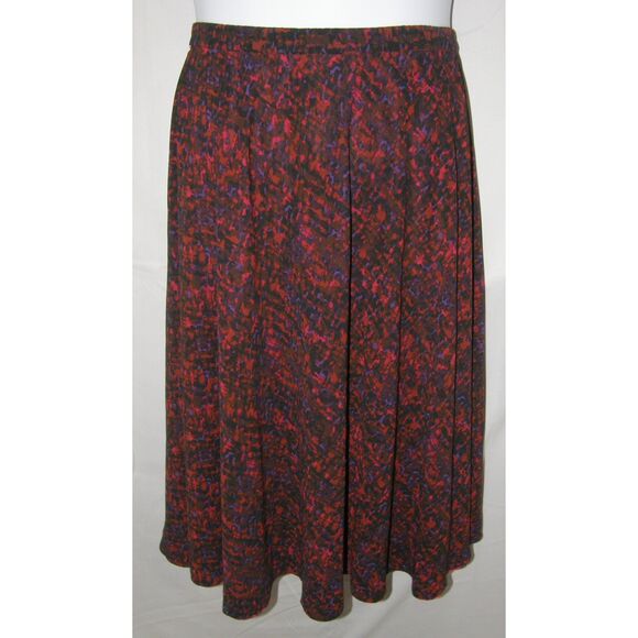 COLDWATER CREEK Reversible Sz Large (14) Elastic Waist Flowy Midi Skirt NEW NWT - Picture 5 of 7